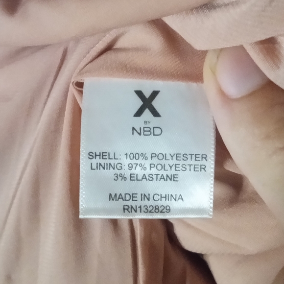 Revolve X By NBD Burgundy Strappy Illusion Detail Mini Dress‎ Size Small - Picture 7 of 8